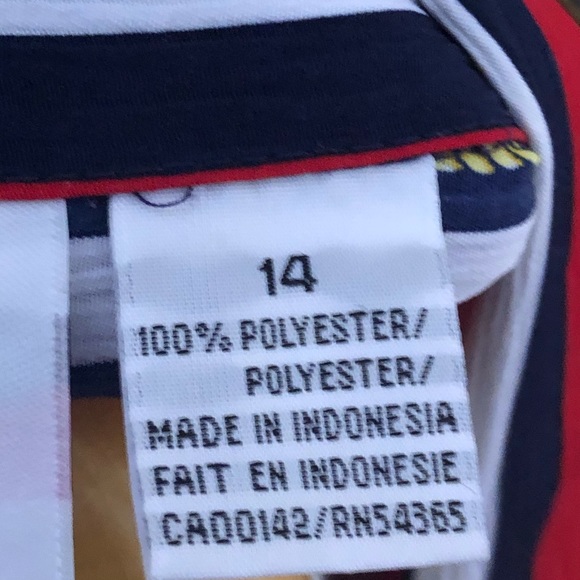 Red vintage Dalia shirt ,blouse size 14 - Picture 5 of 5